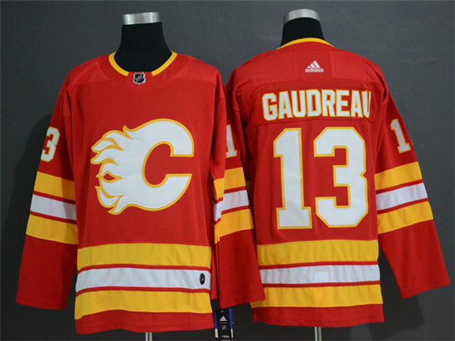 Calgary Flames #13 Johnny Gaudreau Alternate Red Jersey|FLAMES13AR18