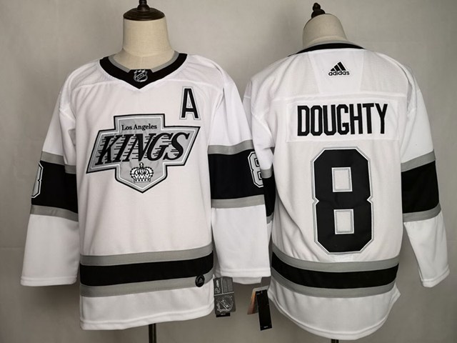 Los Angeles Kings #8 Drew Doughty White Jersey - Click Image to Close