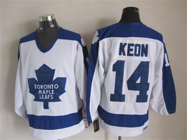 Toronto Maple Leafs #14 Dave Keon 1978 CCM Vintage White Jersey - Click Image to Close