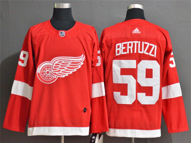 Detroit Red Wings #59 Tyler Bertuzzi Red Jersey - Click Image to Close