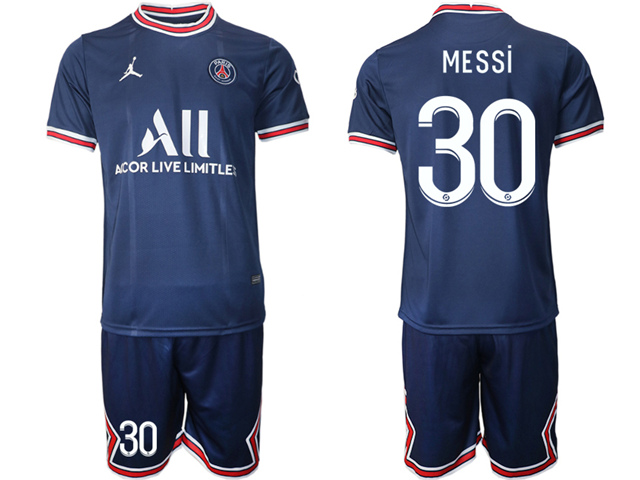 Club Paris Saint Germain #30 Messi Home Navy 2021/2022 Soccer Jersey - Click Image to Close