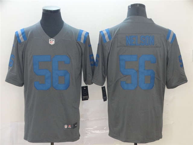 Indianapolis Colts #56 Quenton Nelson Gray Inverted Limited Jersey - Click Image to Close