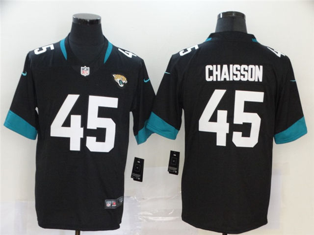 Jacksonville Jaguars #45 K'Lavon Chaisson Black Vapor Limited Jersey - Click Image to Close